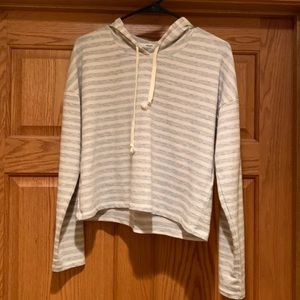Striped Knit Hoodie